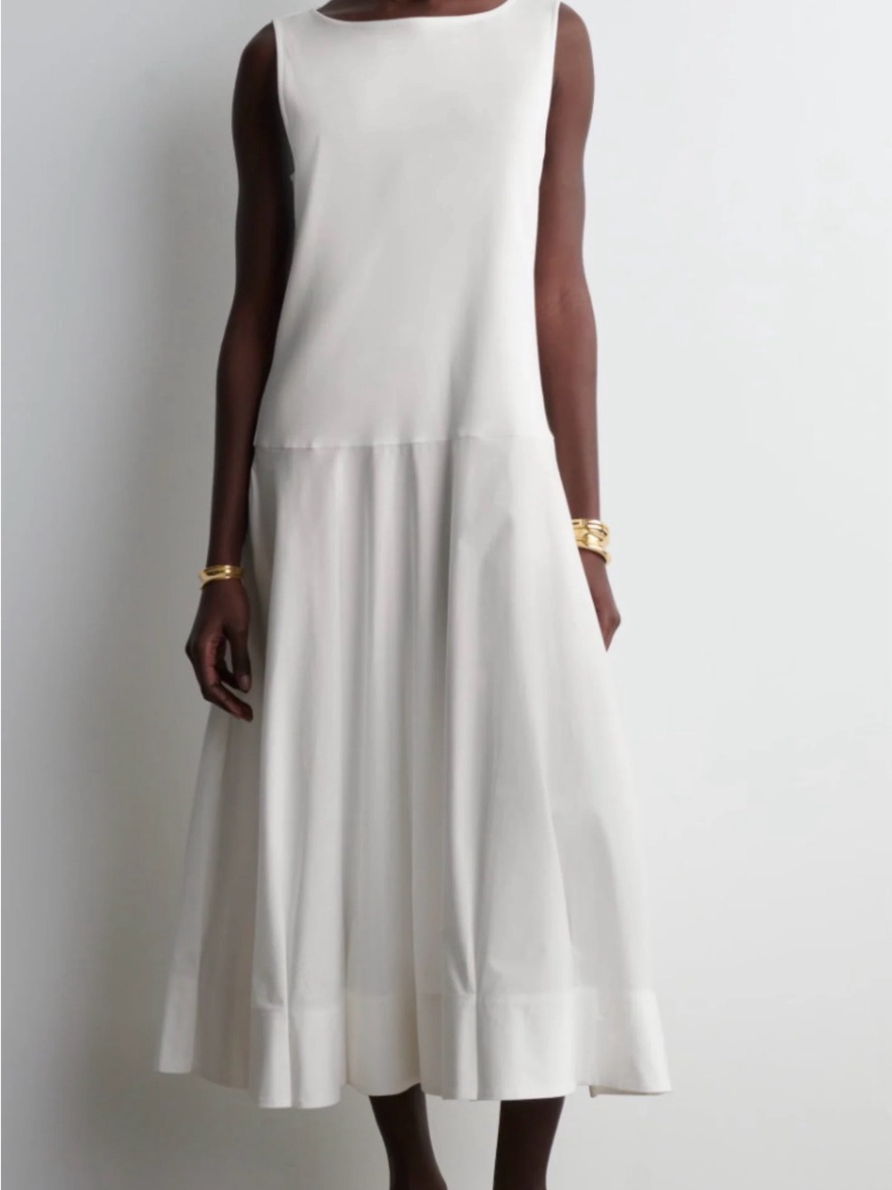 COS Boat Neck Midi Dress